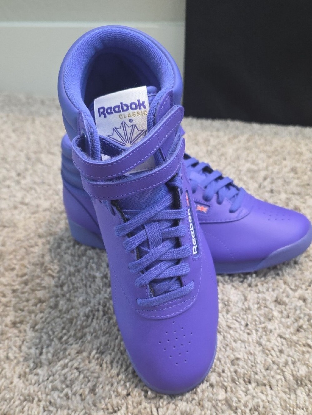 Reebok Purple High-Top Sneakers with Double Straps - Picture 4 of 11